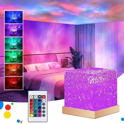🎁 Rotating Wave Projector - Dynamic Ocean Effect, 16 Changing Colors, Perfect for Baby Care and Nursery Decoration 🌙🚤💫