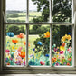 🌼 2026 Sale — Over 21,900 Sold!✨ Colorful Floral Bouquet Window Sticker