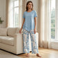 👗 LIMITED-TIME 50% OFF! ✨ Women’s 2-Piece Set – Asymmetrical Tunic & Printed Pants, Breathable 🌺
