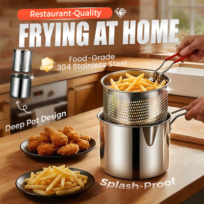 📢📢50% OFF !! ⏰304 Stainless Steel Multifunctional Fryer