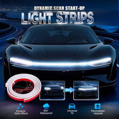 📢📢50% OFF !! ⏰Dynamic Scan HoodBeam Kit – Smooth Scanning LED Hood Light ✨
