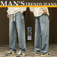 🌊 LIMITED-TIME 50% OFF! 👖 Men's Loose Straight Jeans – Classic Fit, Durable Denim, Everyday Essential 🏃‍♂️
