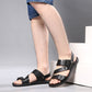 🩴 LIMITED-TIME 50% OFF! ✨ Men's Leather Beach Sandals – Cowhide Upper, Non-Slip Sole, Open Toe 🌊