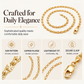 ✨ LIMITED‑TIME 50% OFF! ⚡ Women's Elegant Copper Plated Flat Chain Necklace – Minimalist, Glossy, Versatile ✨