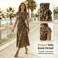 🥳2026 HOT SALE 50% OFF! 💞50K+ SOLD!🌸Women's Knot Bodycon Dress – Leopard print, tummy-flattering knot. Comfy & chic for parties or date nights. Feel gorgeous. ✨🌹