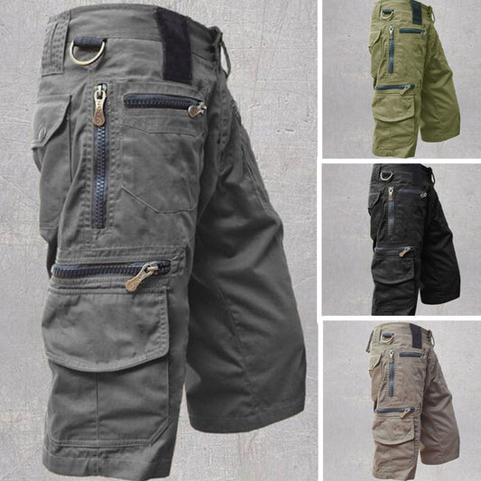 🩳 LIMITED-TIME 50% OFF! 💥 Men's Outdoor Sporty Fitness Multifunctional Shorts – 8 Pockets, Durable Cotton, Adjustable ✨