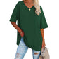 👚 LIMITED-TIME 50% OFF! 💥 Ladies V-Neck T-Shirt – Premium Cotton, Flared Hem, Loose Fit ✨
