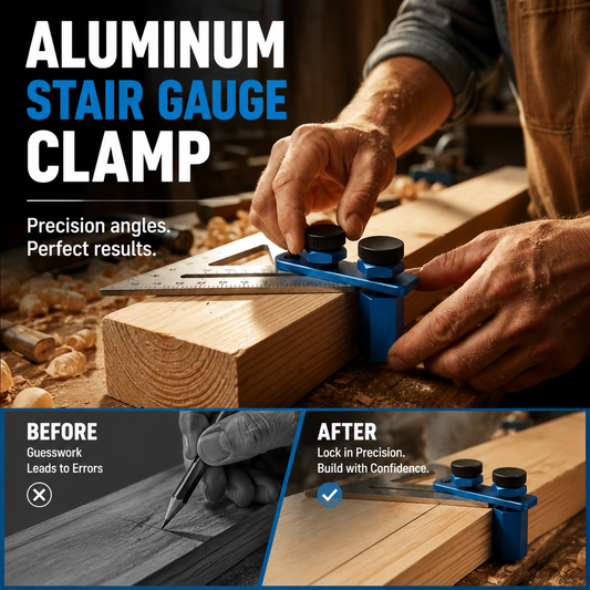 🔩 LIMITED-TIME 50% OFF! ✨ Aluminum Stair Gauge Clamp – Precision Layout, Durable Build, Secure Locking 🛠️