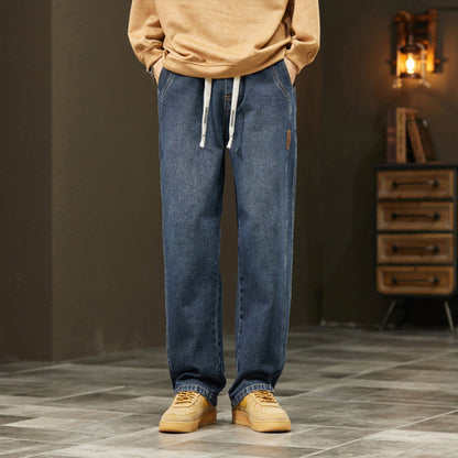 🌊 LIMITED-TIME 50% OFF! 👖 Men's Loose Straight Jeans – Classic Fit, Durable Denim, Everyday Essential 🏃‍♂️