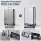 🧳 LIMITED-TIME 50% OFF! 💧 Waterproof Luggage Cover – Transparent, Scratch-proof, Reusable ✨