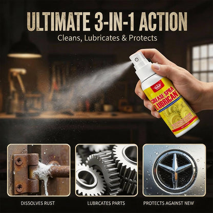 🚗 LIMITED-TIME 50% OFF! ✨ 3-in-1 Rust Killer Spray – Dissolve Rust, Lubricate, Anti-Corrosion 🛠️