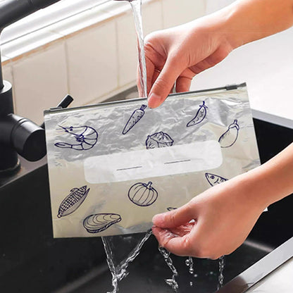 🥦Reusable Aluminum Foil Sealable Storage Bags