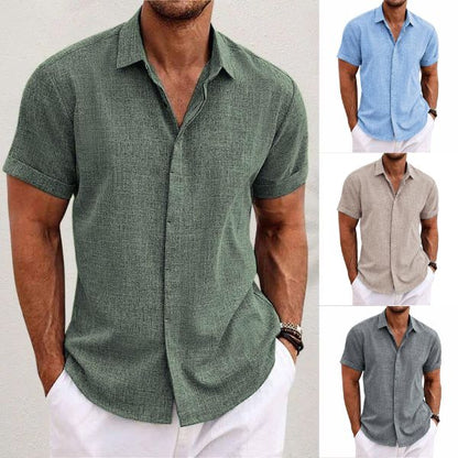👔 LIMITED-TIME 50% OFF! ✨ Men's Newport Shirt – Lapel Collar, Breathable Polyester, Versatile Style 🌊