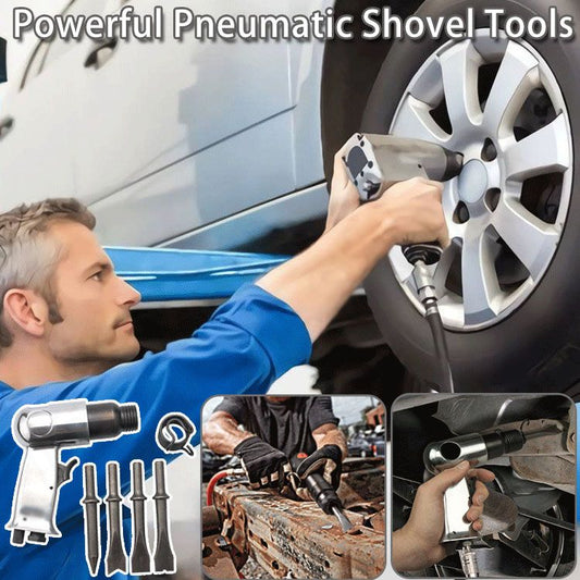 🎉 2026 Sale — Over 22,000 Sold! 🔨 Hand-held Pointed Hammer Grooving and Rust Removal Impact Air Shovel Hammer Tool – 4 Blades Included ⚡