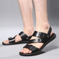 🩴 LIMITED-TIME 50% OFF! ✨ Men's Leather Beach Sandals – Cowhide Upper, Non-Slip Sole, Open Toe 🌊
