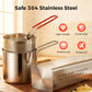 📢📢50% OFF !! ⏰304 Stainless Steel Multifunctional Fryer