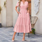 👗 LIMITED-TIME 50% OFF! 💥 Women's Summer 2026 Casual Maxi Dress – Smocked Waist, V-Neck, Pockets, Boho ✨