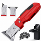 🔪 LIMITED-TIME 50% OFF! 💥 2-in-1 Foldable Utility Knife & Scraper – Portable Razor Blade, Multi-Surface Cleaning ✨