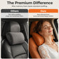 📢📢50% OFF !! ⏰ Ergonomic Memory Foam Car Headrest Pillow – Luxury PU Leather Neck Support Cushion