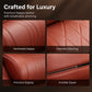 📢📢50% OFF !! ⏰ Ergonomic Memory Foam Car Headrest Pillow – Luxury PU Leather Neck Support Cushion