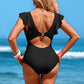 👙 60% OFF NOW! 💃 Sexy Ruffled One-Piece Swimsuit – Ruffle Detail, Tummy Control & Vibrant Colors 🌊