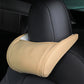 📢📢50% OFF !! ⏰ Ergonomic Memory Foam Car Headrest Pillow – Luxury PU Leather Neck Support Cushion