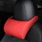 📢📢50% OFF !! ⏰ Ergonomic Memory Foam Car Headrest Pillow – Luxury PU Leather Neck Support Cushion