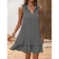 📢📢50% OFF !! ⏰ 💃 Women's dress with a bow and geometric pattern
