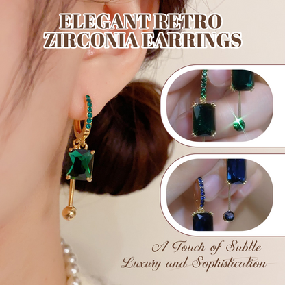 💎 LIMITED-TIME 50% OFF! ✨ Vintage Synthetic Diamond Earrings – Geometric, Dangling, Clip-On ✨