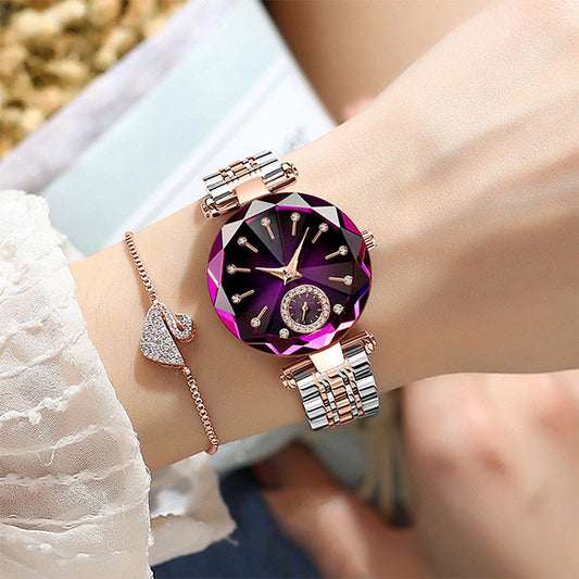 ⌚ LIMITED-TIME 50% OFF! 💥 Women's Luxury Shiny Waterproof Stainless Steel Watch – Elegant, Versatile, Gift-Ready ✨