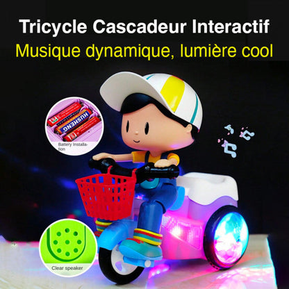 ⚡ LIMITED‑TIME 50% OFF! 💣 Kids Electric Light‑Up Stunt Trike – Music Effect, Detachable Doll ✨