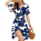 ☀️🌸 SUMMER SALE — 55% OFF 👗 Women’s Ruffle Sleeve Sundress – Flattering V-Neck, Wrap Waist & Stretchy Smocked Back ✨