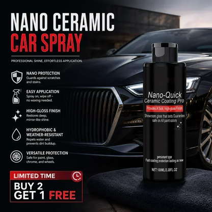 🚙 LIMITED-TIME 50% OFF! ✨ Nano‑Quick Ceramic Coating Pro – Glossy, Protective, Easy Apply 💧