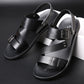 🩴 LIMITED-TIME 50% OFF! ✨ Men's Leather Beach Sandals – Cowhide Upper, Non-Slip Sole, Open Toe 🌊