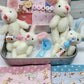 💎 50% OFF! 💎 Bunny Mummy & Baby Plush Pocket Tin – Handmade Easter Collectible with Cozy Blanket (Pink/Blue Ears) 🐇🎁