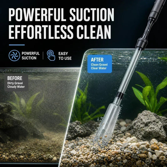 🎉 2026 Sale — Over 25,000 Sold! 💞 Battery-Powered Aquarium Gravel Cleaner & Water Changer