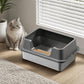 🎉 2026 Sale — Over 18,000 Sold! 🐱 Stainless Steel Cat Litter Box – Anti-Tracking High Walls 🧼