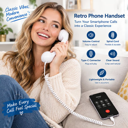 💝50% OFF!!!-Ready for Christmas!🎄📞Vintage Retro Telephone Handset✨🎅The most unique Christmas gift!🎄