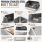🎉 2026 Sale — Over 18,000 Sold! 🐱 Stainless Steel Cat Litter Box – Anti-Tracking High Walls 🧼