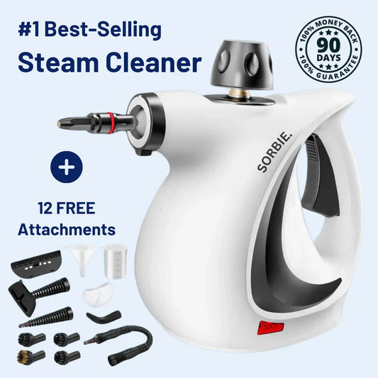💨 60% OFF NOW! 🧼 Pressurized Handheld Steam Cleaner – Multi-Surface, 12 Accessories & Chemical-Free Deep Cleaning ✨