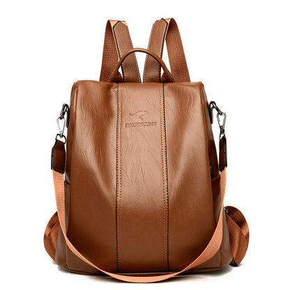 🎒 LIMITED-TIME 50% OFF! ✨ Women's Large Capacity Backpack – PU Leather, Chic Embossed, Comfortable 👜