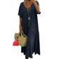 📢📢40% OFF !! ⏰Women’s Casual Long Dress with Short Sleeves