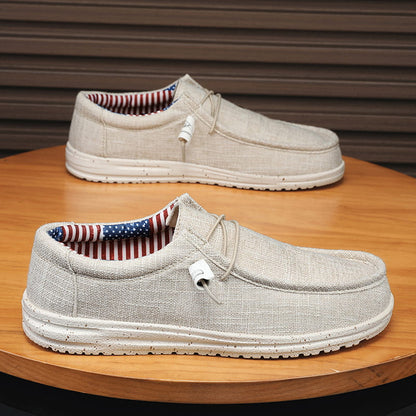 👟 LIMITED-TIME 50% OFF! ✨ Men's Canvas Loafers – Breathable, Lightweight, Classic Style ☀️