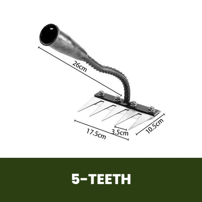 🌿 56% OFF NOW! 🧤 5/6/7/8 Weed Rakes with Carbon Steel Garden Tines – Durable, Ergonomic Grip & Efficient Weeding 🌱