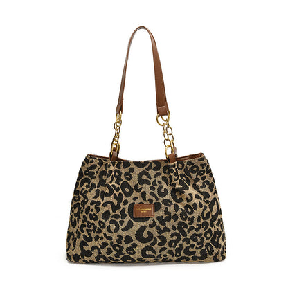 👜 LIMITED-TIME 50% OFF! ✨ Ladies Elegant Handbag – Large Capacity, Leopard Print, Versatile 🌟