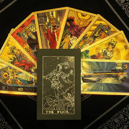 ✨Witchy Cauldron Rose Gold Tarot Cards with Guide Book🔮