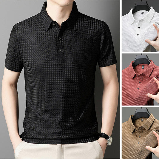 👕 52% OFF! Men’s Textured Short-Sleeve Shirt – Breathable, Lightweight & Easy to Style