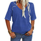 🔥Women's Solid Color V-Neck T-shirt