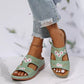 🌸 LIMITED-TIME 50% OFF! ✨ Women’s Open-Toe Platform Slippers – Comfortable, Versatile, Flower Accent 🩴