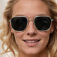 ✨Hot Sale 50% Off🥰Geometric Double-Beam Polarized Sunglasses – Bold Style, Ultimate Clarity! 🕶️
